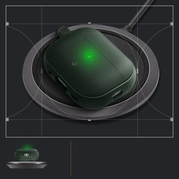 Etui Spigen Caseology do AirPods Pro 2/1, piaskowe matowe z karabińczykiem