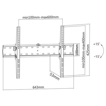 Плоский держатель для телевизора Xiaomi 65-75