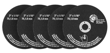 NEO Пневматический нож 75 мм + запасные металлические диски 5 шт.