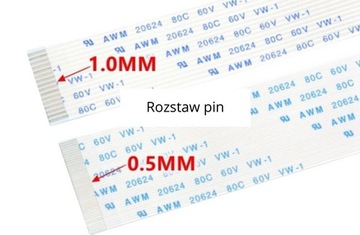 Taśma tasiemka FFC AWM 20624 80C 60V VW-1 12Pin 15cm 0,5 TYP B