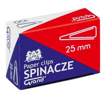Spinacze biurowe trójkątne GRAND 25MM 100 SZT