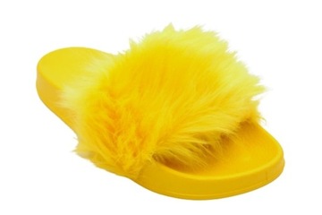 ZD800-23 НЕОНОВЫЕ ТАПОЧКИ С КРАСНЫМ МЕХОМ, размер 37