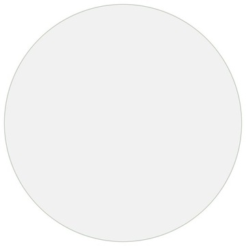 Mata ochronna na stół, przezroczysta, Ø 100 cm, 2 mm, PVC