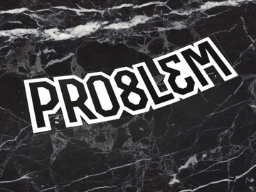 Naklejka K13 + PRO8L3M 5 x 1,2 cm problem c30-c39 c30 c39 #2