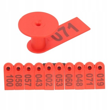 Серьги с номерами обозначают жетоны овец,