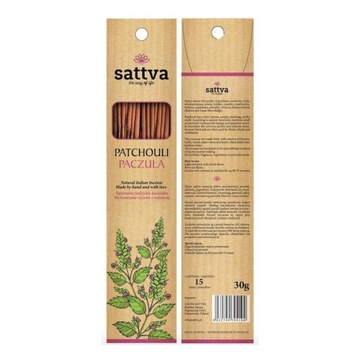 Kadzidełka szlachetne PACZULA 30g 15szt. sattva AYURVEDA