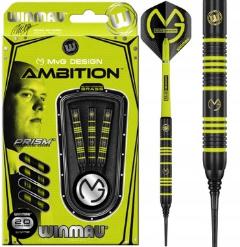 Lotki Rzutki Dart Winmau MvG Ambition Soft Tip 20g