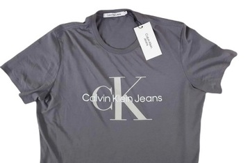 Męska koszulka Calvin Klein Jeans t-shirt J30J320806 oryginalna szara - XXL