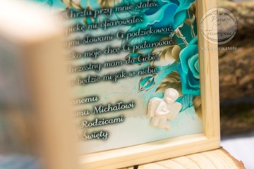 Благодарственная/сувенирная коробка для крестных родителей.