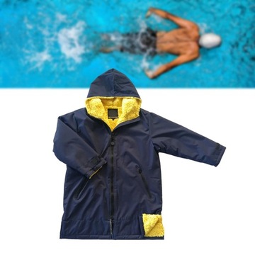 Куртка-пончо Surf Swim Parka Deep Blue Yellow