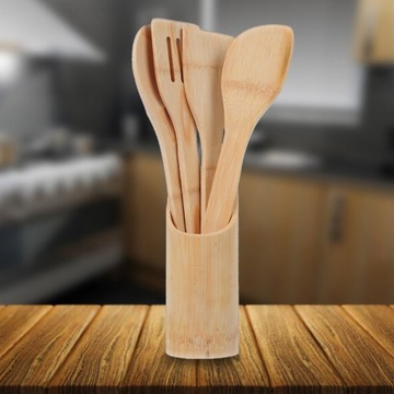 КУХОННАЯ ПОСУДА БАМБУК ДЛЯ КУХНИ ЛОЖКА 5 EL