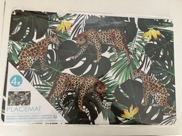 4 szt. komplet podkładka lampart 43x28 placemat
