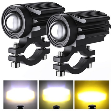 Motorcycle LED Driving Fog Lights 60W White and