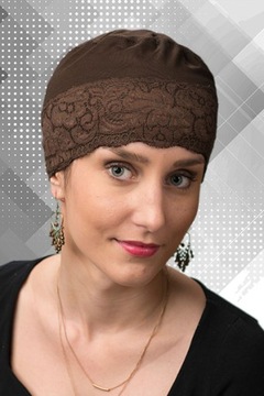 Turban ŚPIOSZEK Z KORONKĄ Turbany Lidia 1/05