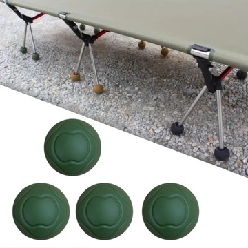 4 чехла на ножки стула, колпачки на ножки стула для мебели, кемпинга, складные, лунно-зеленые