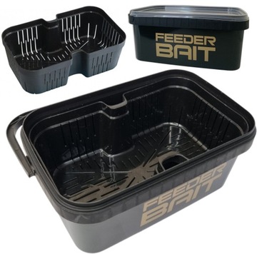Wiaderko Feeder Bait Box 2L + Sito Drennan Modular System DMS Sitko