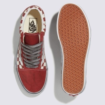 Buty męskie trampki tenisówki w szachownicę VANS Old Skool Stressed red 35