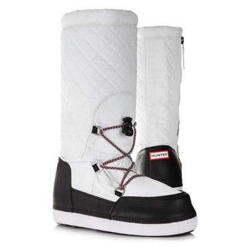 Buty damskie Hunter Snow Quilted WFT2012WWR-WHB