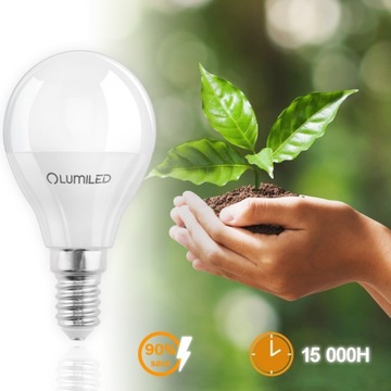 6x E14 Шариковые светодиодные лампы 5 Вт 40 Вт 3000K LUMILED