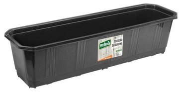 ЦВЕТОЧНЫЙ ГОРШОК ДЛЯ БАЛЮСТРАДЫ БАЛКОНА ИЗОГНУТОЙ КОРОБКИ 80см