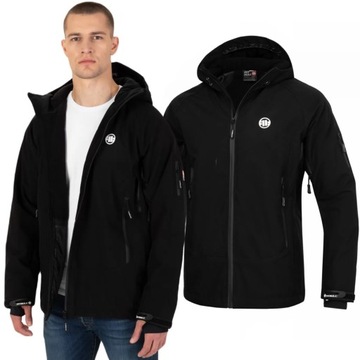 Kurtka zimowa z kapturem Pit Bull Rockfish Czarna XL
