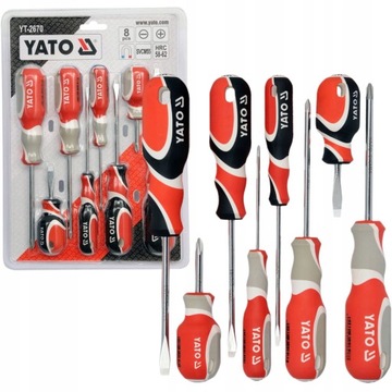 НАБОР ОТВЕРТОК YATO YT-2670 ИЗ 8 ШТ SVCM