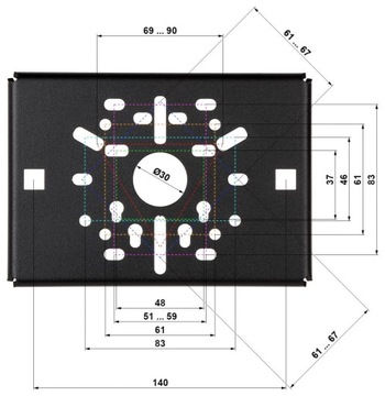 ДЕРЖАТЕЛЬ СТОЙКИ CH-B