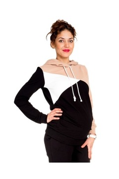 BLUZA CIĄŻOWA I DO KARMIENIA TRZYKOLOROWA rozm. XS