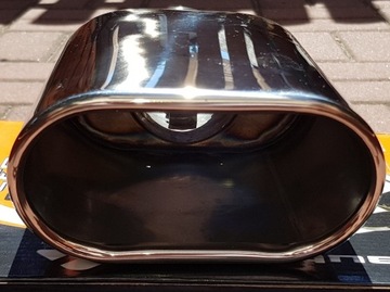 ВЫХЛОПНЫЙ НАКОНЕЧНИК ГЛУШИТЕЛЯ, ХРОМИРОВАННЫЙ, БОЛЬШОЙ ПЛОСКИЙ