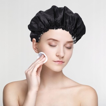 Атласный чепчик для сна для женщин, принадлежности для ванной, 4 шт.