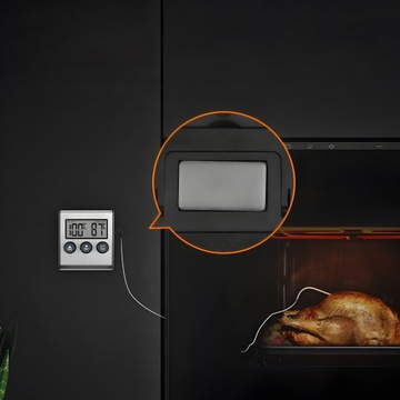 ТЕРМОМЕТР ТЕРМОСТАТ ТАЙМЕР ДЛЯ КОПИЛЬНОЙ ЭЛЕКТРОННЫЙ ГРИЛЬ ЗОНД ДЛЯ МЯСА