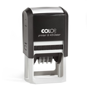 DATOWNIK CYFROWY PIECZĄTKA Colop Printer Q43 4 WERSY DATA DWUKOLOROWY ISO