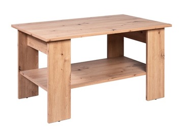 ARTISAN Ława z PÓŁKĄ Stolik Kawowy do Salonu 90 cm