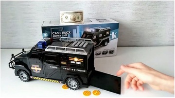 Копилка АВТОСЕЙФ для монет Купюры с ПИН-кодом