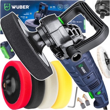 АВТОПОЛИРОВКА 2300ВТ ЭКСЦЕНТРИЧЕСКАЯ РЕГУЛИРОВКА + ГУБКИ + ПАСТА MENZERNA