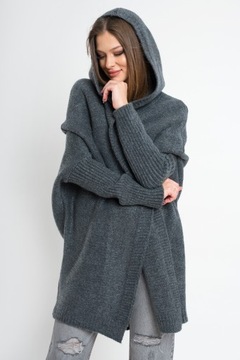 СВИТЕР КАРДИГАН NEIRO С БОЛЬШИМ КАПЮШОНОМ