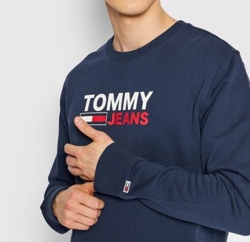 Bluza męska TOMMY JEANS Corp Logo Granatowy