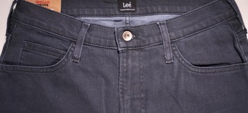 LEE spodnie GREY slim navy RIDER _ W30 L32