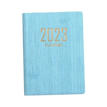 Notatnik A7 Planner 2023 Notatnik z terminarzem 60 arkuszy 120 stron Cel niebieski