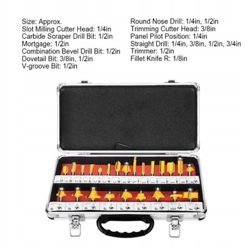 ФРЕЗЫ ДЛЯ ДЕРЕВА 24 EL ФРЕЗЕРНЫЙ СТАНОК 1/4 ДЮЙМА