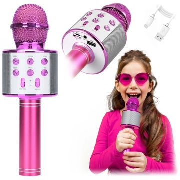 MIKROFON DLA DZIECI Mikrofon KARAOKE Bezprzewodowy GŁOŚNIK BLUETOOTH