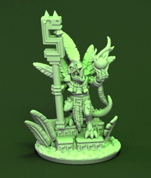 Reptilian Priest, Lizardmen Army, 10 mm Warmaster