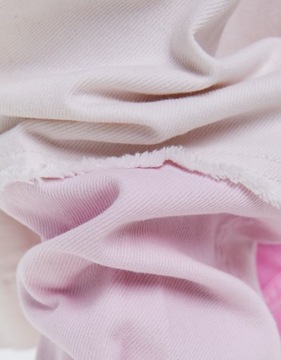 BERSHKA-dżinsowa biało różowa kurtka -M