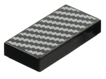 LEGO płytka Płaska Tile 1x2 Dekor czarny 3069bpb0806