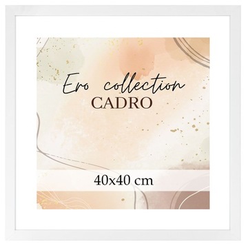 Рамка для фото 40х40, белая квадратная рамка