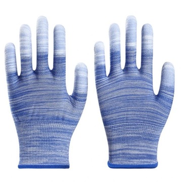 1pair PU Fingers And Palms Gloves Printed Pink