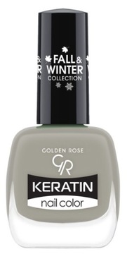 Zimowy Lakier do paznokci Golden Rose Keratin 203