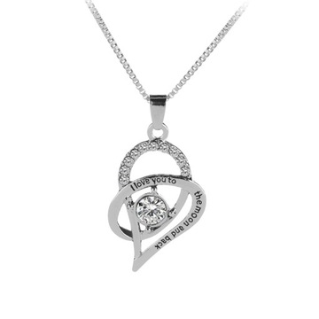 Колье в форме сердца с любовным мотивом Подарки маме от дочки ко Дню матери от Elegant Women
