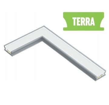 Водонепроницаемый ПРОФИЛЬ ДЛЯ СВЕТОДИОДНЫХ ЛЕНТ 3м TERRA SILVER IP65 / IP67