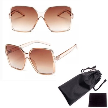 Женские квадратные большие очки «кошачий глаз» UV400